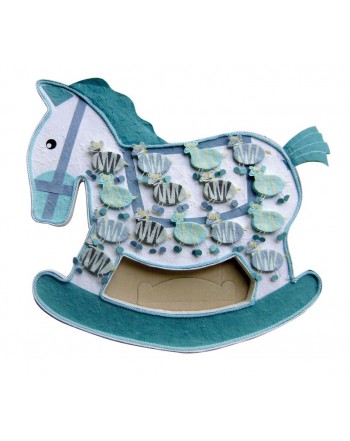 2X1 EXPOSITOR CABALLO AZUL 15 CAJITAS CEBRAS