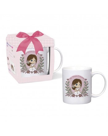 TAZA NINA PRIMERA COMUNIoN EN CAJA REGALO