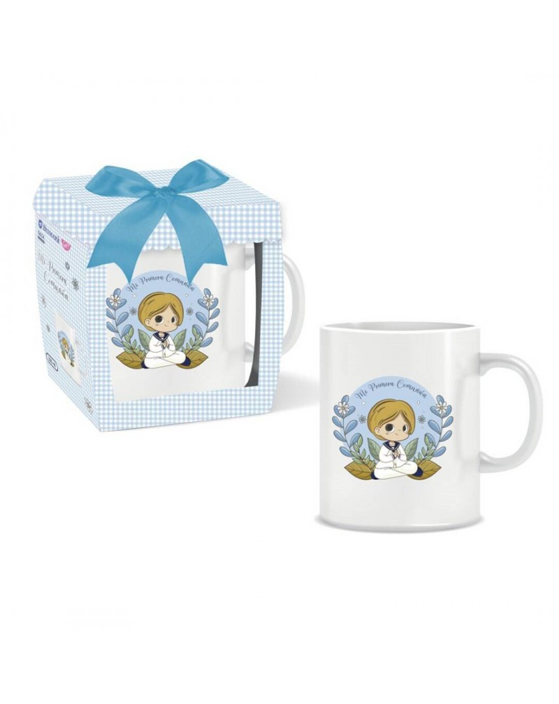 TAZA NINO PRIMERA COMUNIoN EN CAJA REGALO