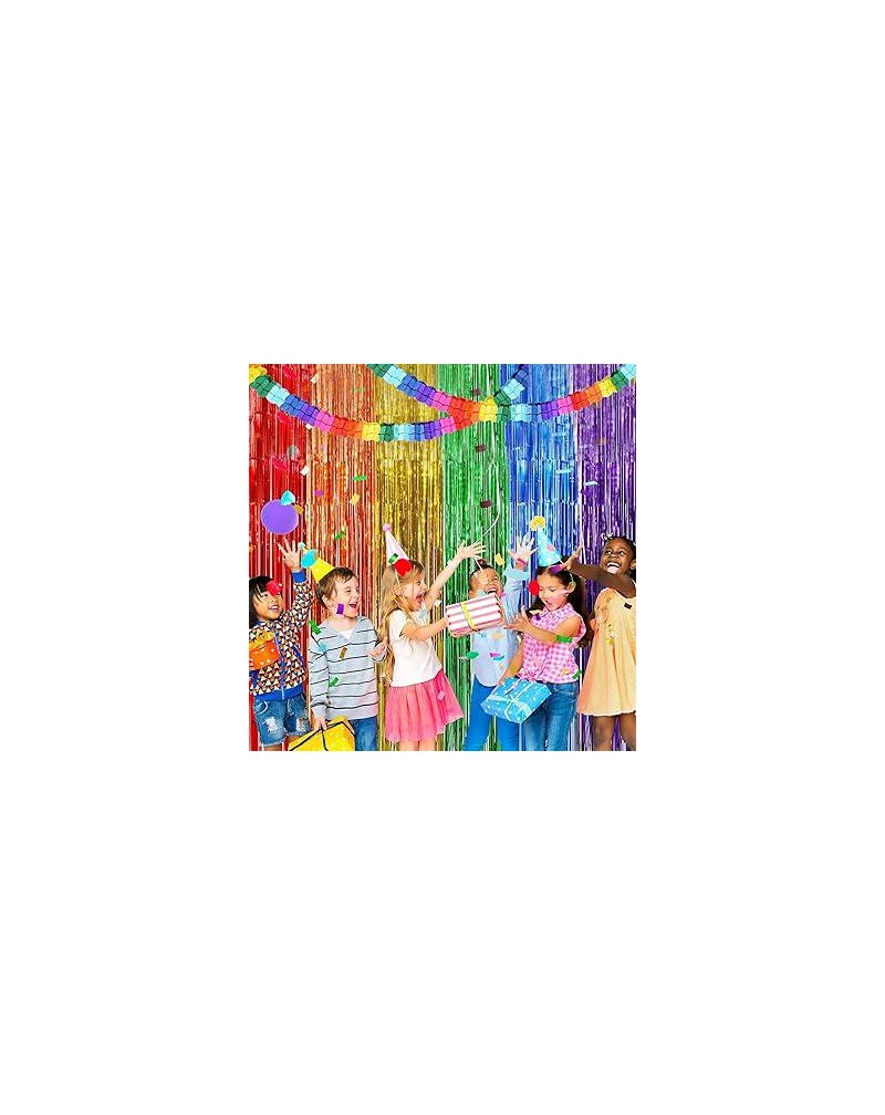 CORTINA DE PAPEL ALUMINIO FLECOS COLORES CORTINA DE PAPEL ALUMINIO FLECOS COLORES