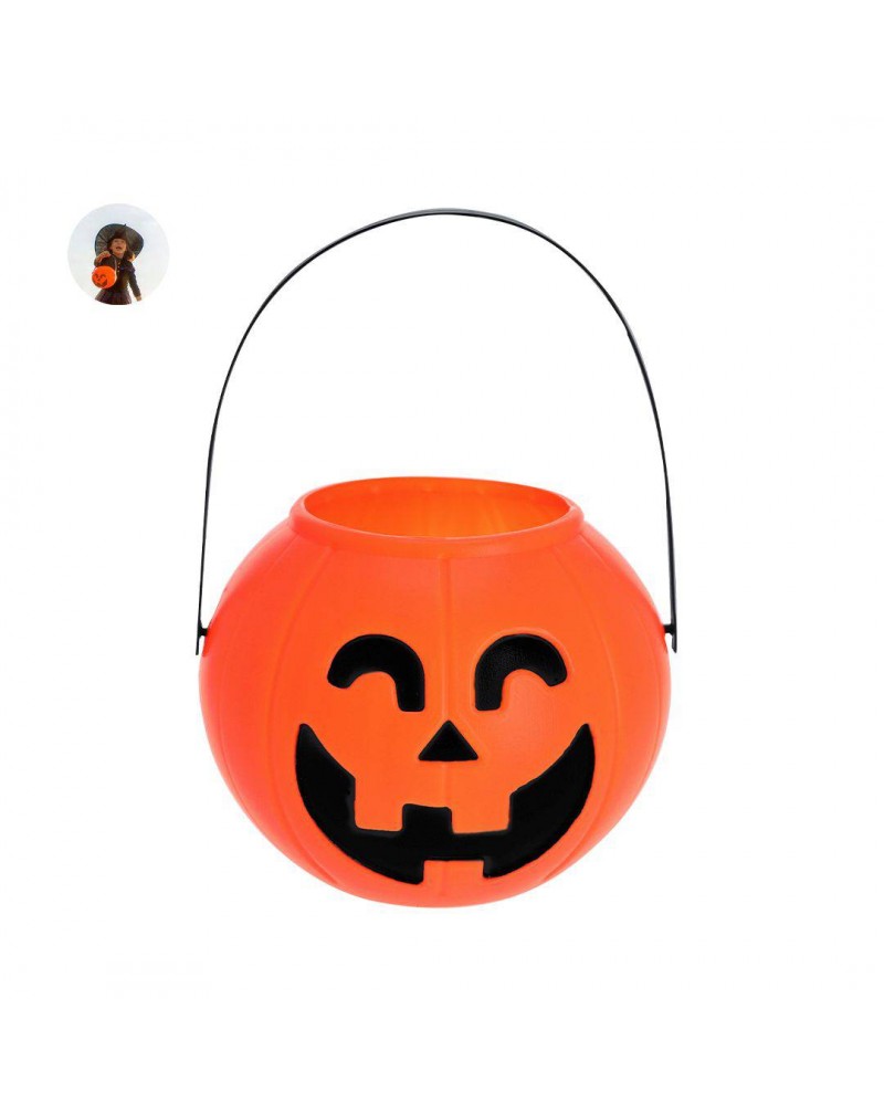 CESTA HALLOWEEN CALABAZA CON ASA