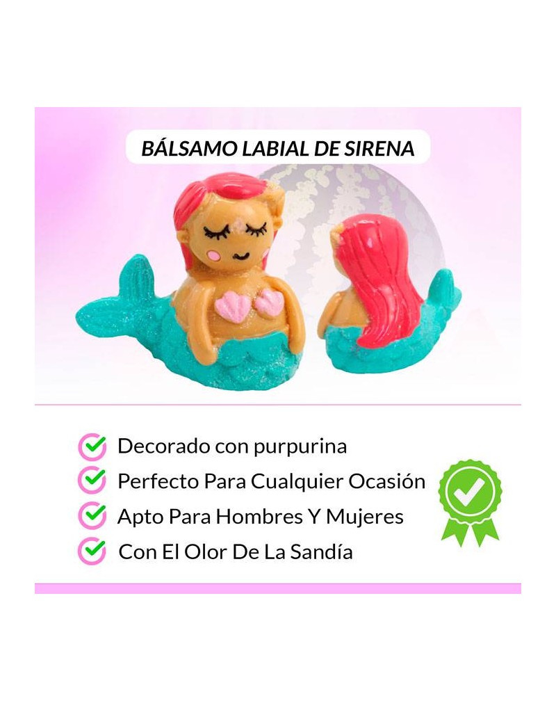 LOTE DE 100 BaLSAMOS LABIALES SIRENA