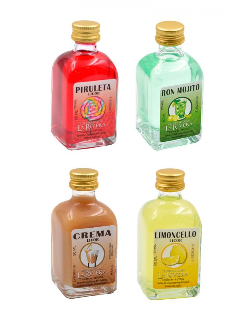 CAJA DE 11 LICORES ADONIS 50 ML SURTIDO