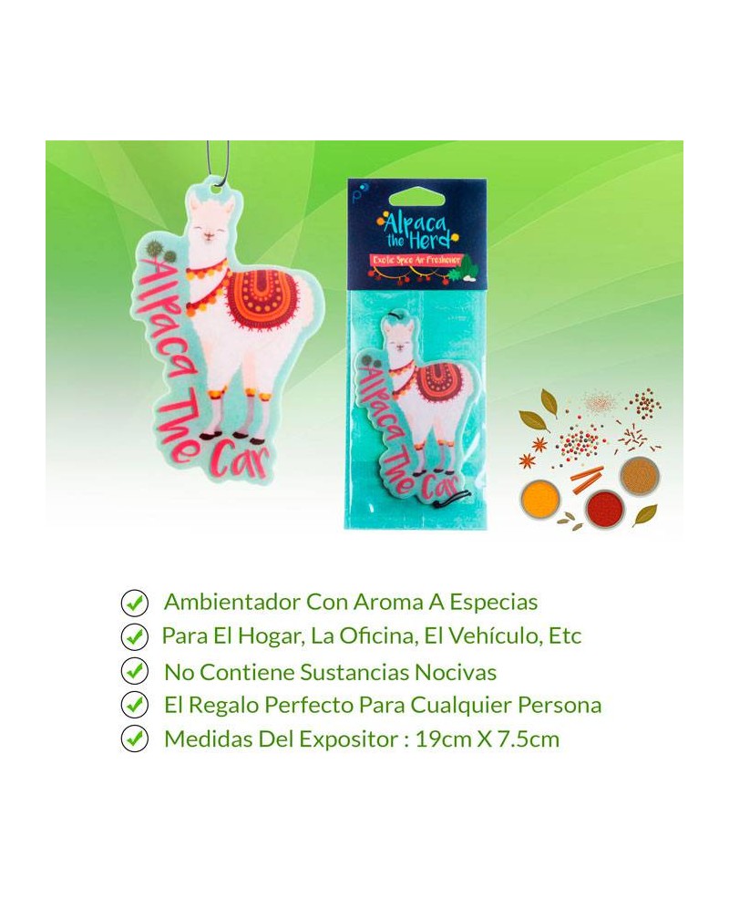 LOTE 50 AMBIENTADORES PARA COCHE LLAMA