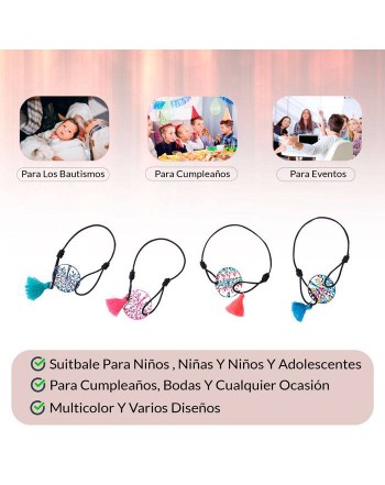 LOTE 500 PULSERAS aRBOL DE LA VIDA CON POMPoN
