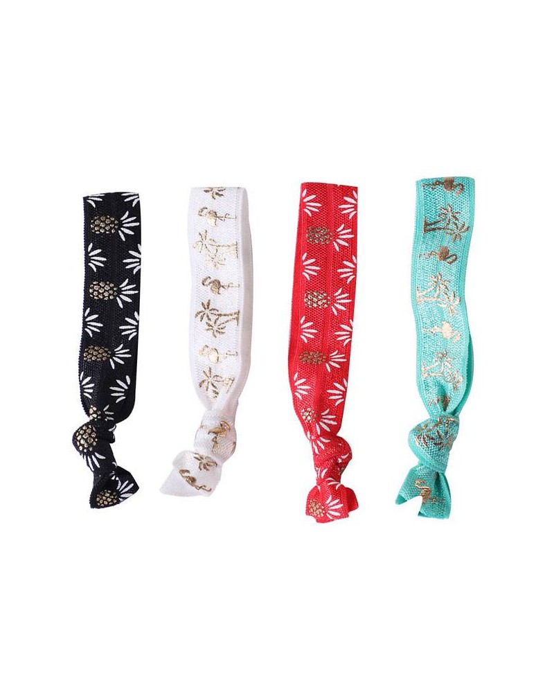 LOTE 100 PULSERAS ELaSTICA PINA FLAMENCO TROPICAL