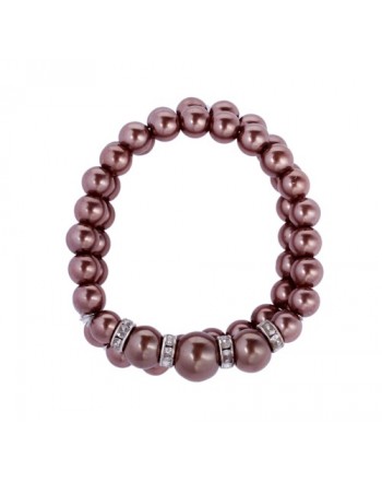 LOTE 100 PULSERAS PERLAS EN CAJA DE REGALO