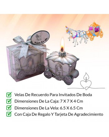 LOTE 240 VELAS CARROZA NOVIOS