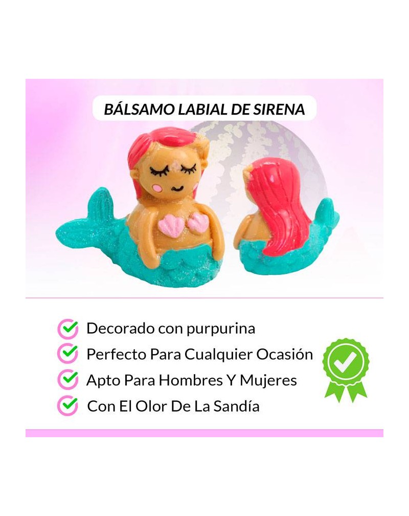 OFERTA LOTE DE 500 BaLSAMOS LABIAL SIRENA PURPURINA