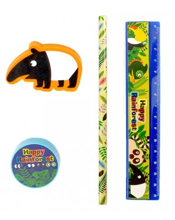 OFERTA LOTE DE 500 SET 4 PCS PAPELERiA ANIMALES DE REGALO