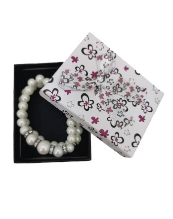 OFERTA LOTE DE 500 PULSERA PERLAS WOMAN EN CAJA DE REGALO