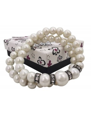 OFERTA LOTE DE 500 PULSERA PERLAS WOMAN EN CAJA DE REGALO